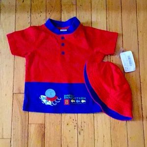 NIP!!!!! Class Club Baby boy shirt and hat